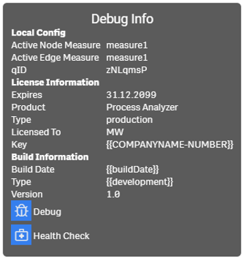 Process Analyzer - Debug box