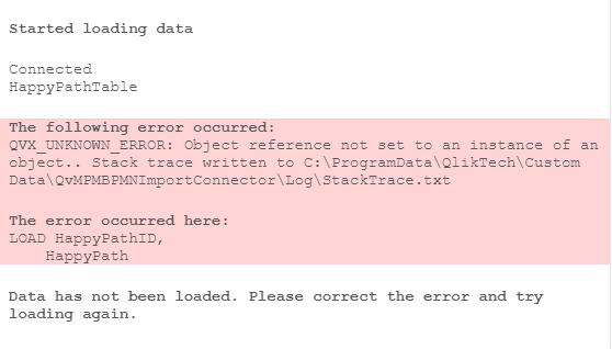 MPM BPMN Import Connector error