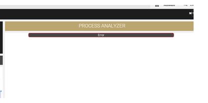 Error ProcessAnalyzer