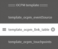 Template OCPM Link Table