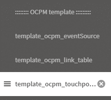 template OCPM Touchpoint