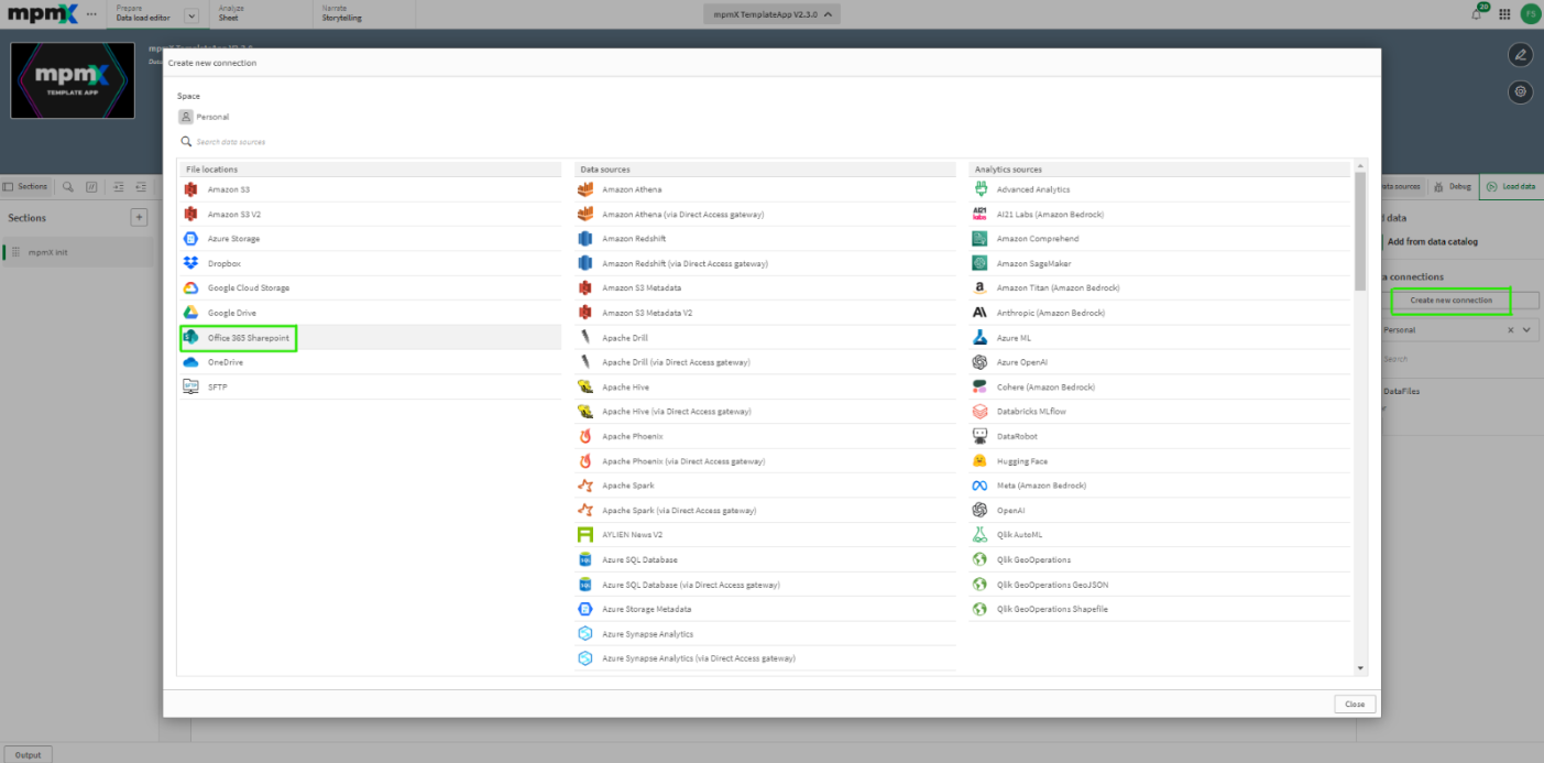 Cloud Deployment - new SharePoint connection 